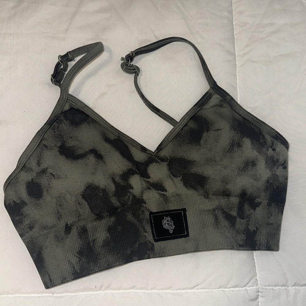 Darc Sport Black Tie-Dye Sports Bra